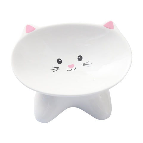 Small Cat Face Shape Pet Food Bowl