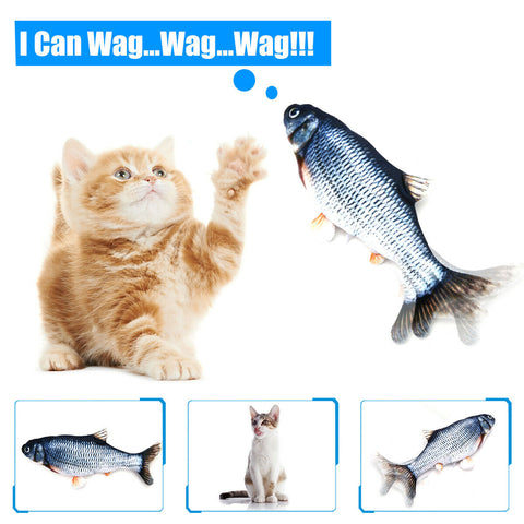 Pet Soft Electronic Fish Shape Cat