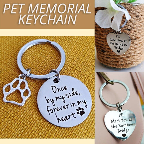 Loss Of Pet Memorial Keychain