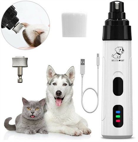 Pet Dog Cat Nail Paws Grinder Trimmer