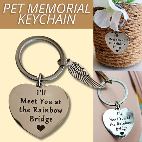 Loss Of Pet Memorial Keychain