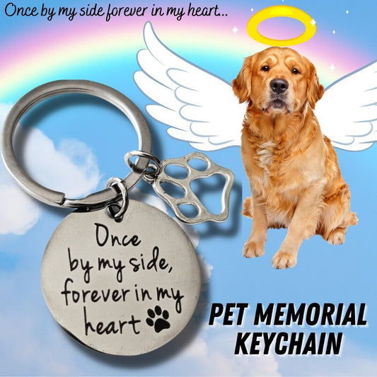 Loss Of Pet Memorial Keychain