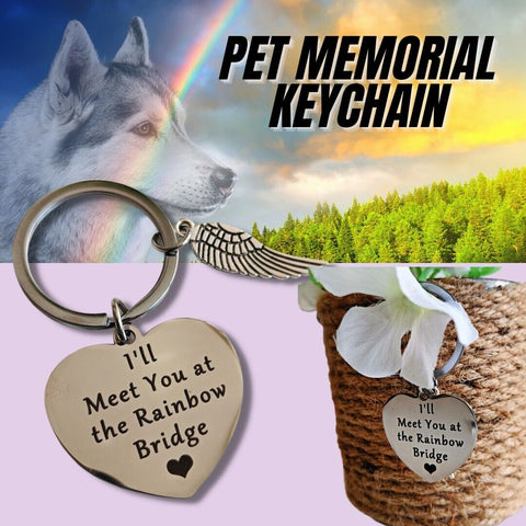 Loss Of Pet Memorial Keychain