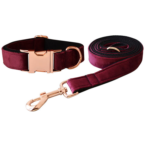 Velvet Dog Collar Double Microfiber Bowknot Pet Products