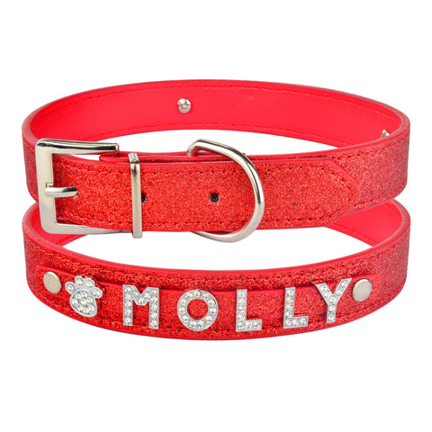 DIY Alphabet Dog Name Pet Collar Wear Accessories