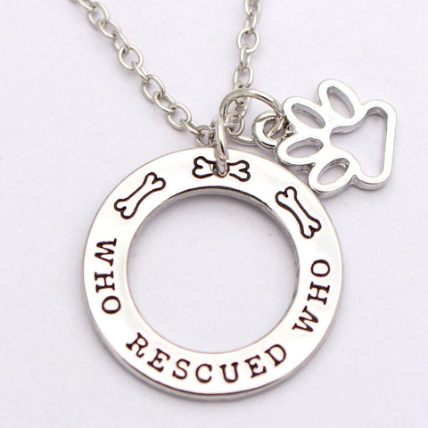 Who Rescued Who  Pet Dog Lover Accessories