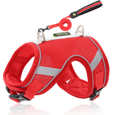 Mesh Breathable Dog Breast Strap Reflective Rope