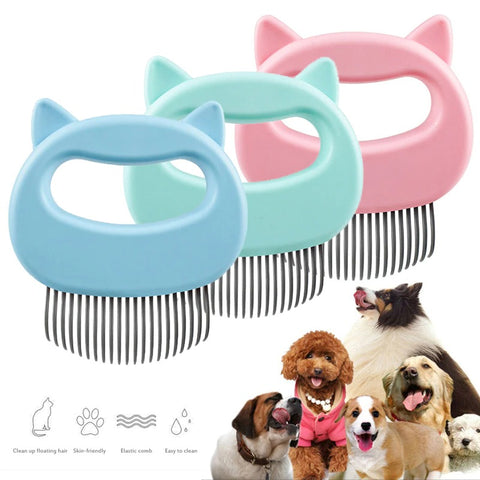 Shell Shaped Pet Cat Dog Massage Brush