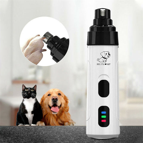 Pet Dog Cat Nail Paws Grinder Trimmer