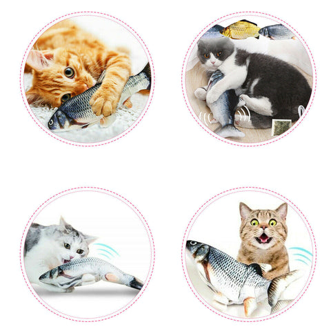 Pet Soft Electronic Fish Shape Cat