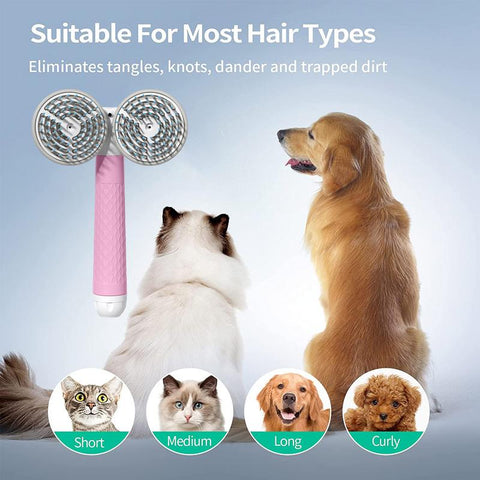 Pet Cat Brush Dog Slicker Brush Double-headed