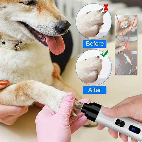 Pet Dog Cat Nail Paws Grinder Trimmer