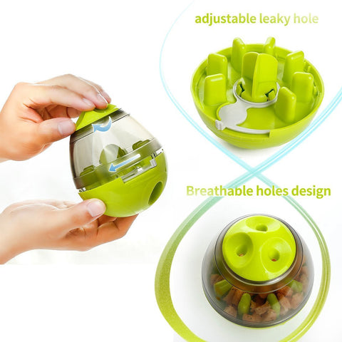 Dog Food Balls Tumbler Pet Puppy Feeder Dispenser Bowl