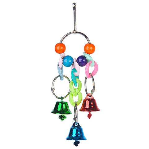 Handmade Pet Accessories Color Metal Round Bell Parrot Toy