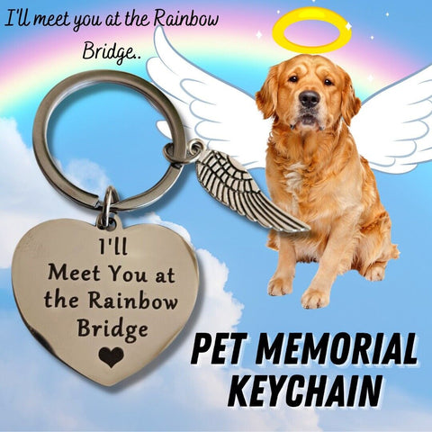 Loss Of Pet Memorial Keychain