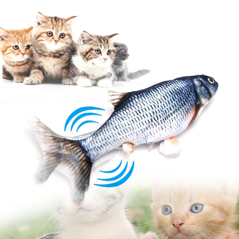 Pet Soft Electronic Fish Shape Cat