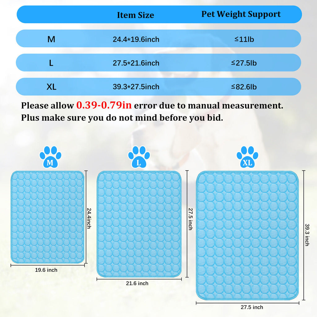 Pet Cooling Mat Cool Pad Cushion